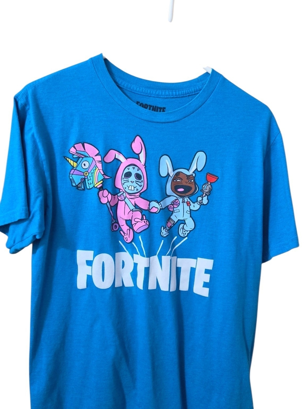 Blue Fortnite Character Graphic Tee Junior Plus 2XL Chest 19" Length 23"